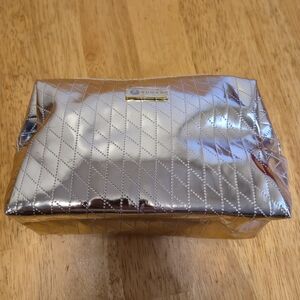 Sugar Gold Quilted Cosmetic Bag